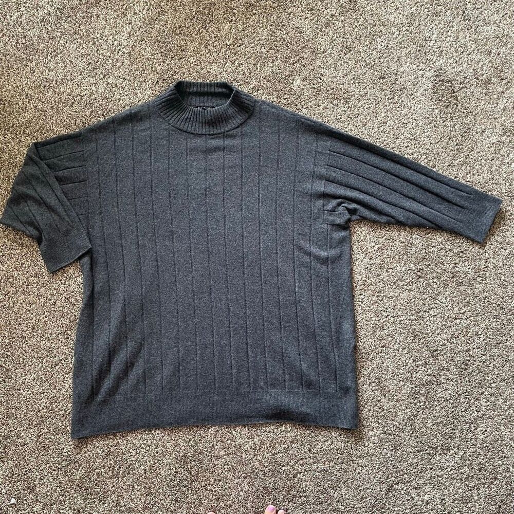 Eileen Fisher 3X women’s grey sweater 100% cashmere